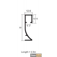 8cm Surface-Mounted LED Skirting | FLL-A-9-A8 Visible Light Strip Baseboard | DoorHub UAE